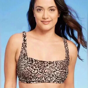 🆕Leopard  Print Bikini Top